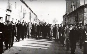 Procesión autoridades anexión de Gamonal a Burgos